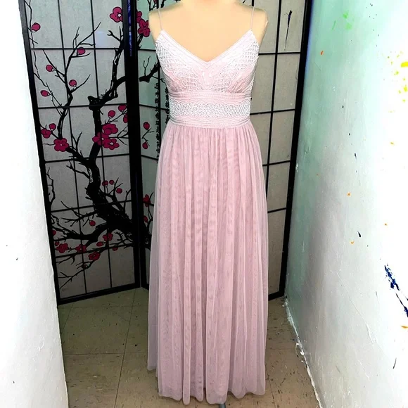 Adrianna Papell | Dresses | Dusty Rose Beaded Dress Adrianna Papell |  Poshmark